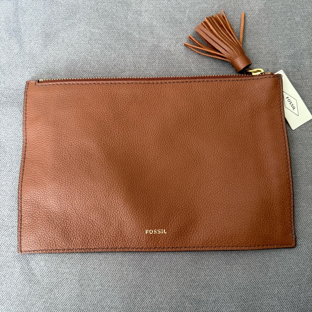 FOSSIL Brown Leather Pouch